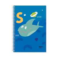 دفتر زبان دو خط 40 برگ سیمی فانتزی الیپون طرح 2