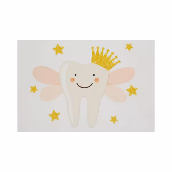 چاپ خوراکی طرح دندان دخترانه