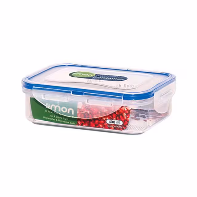 ظرف فریزری مستطیل لیمون400 میلی لیتری