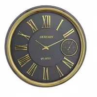 ساعت دیواری آرتمیس کد 2039 Titanium Gold تیتانیوم طلایی