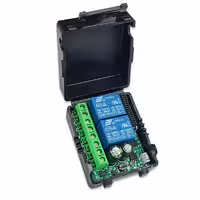 گیرنده 2 کاناله 433MHZ رادیویی 9 تا 24 ولت بدون ریموت