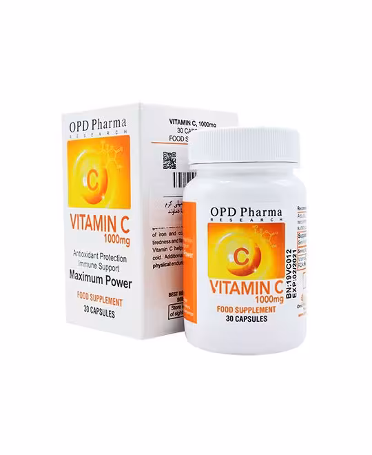 کپسول ویتامین ث 1000 میلی گرم ماکسیمم پاور او پی دی فارما 30 عددی