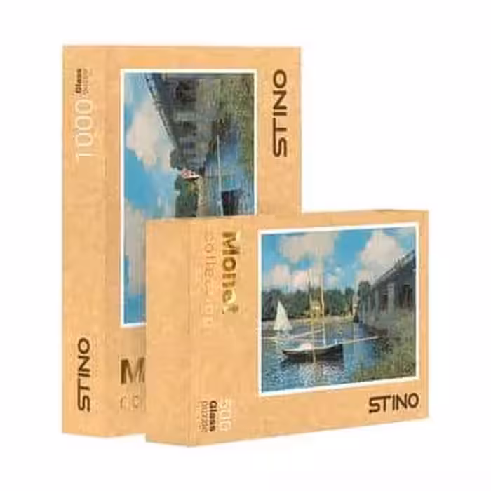 پازل شیشه ای استینو 500 تکه طرح مونه (کد 23103)،(باجعبه)