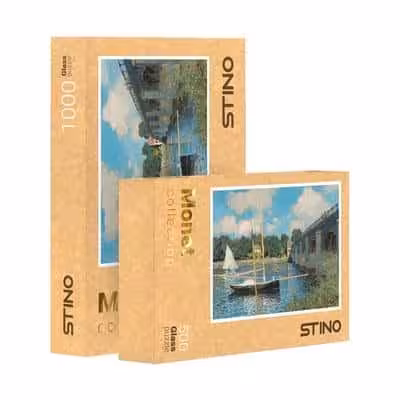 پازل شیشه ای استینو 500 تکه طرح مونه (کد 23103)،(باجعبه)