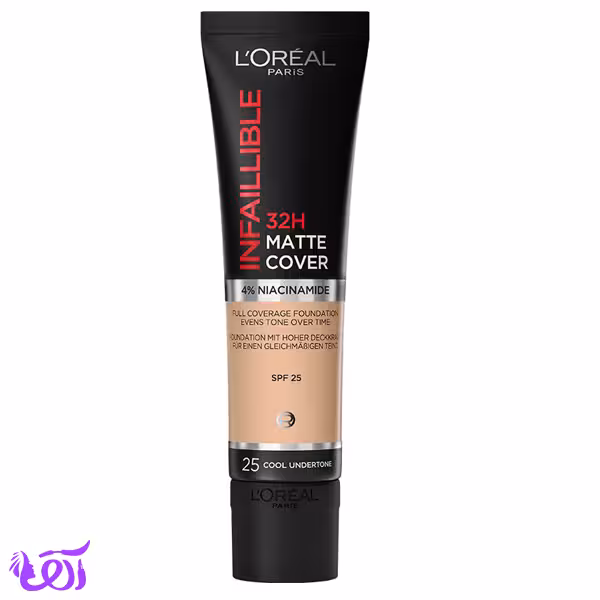 کرم پودر تیوبی لور‌آل مدل MATTE COVER 32H شماره 25 حجم 30ML