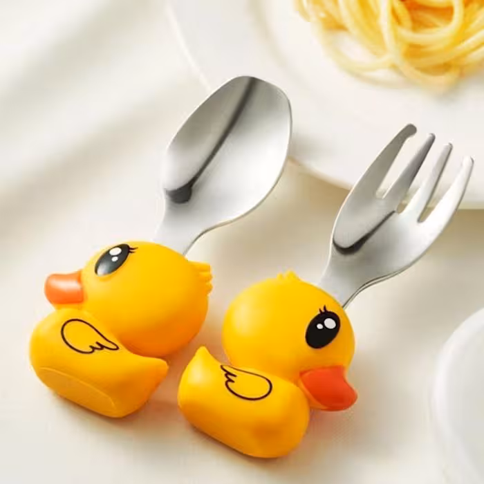 قاشق چنگال کودک جوجه