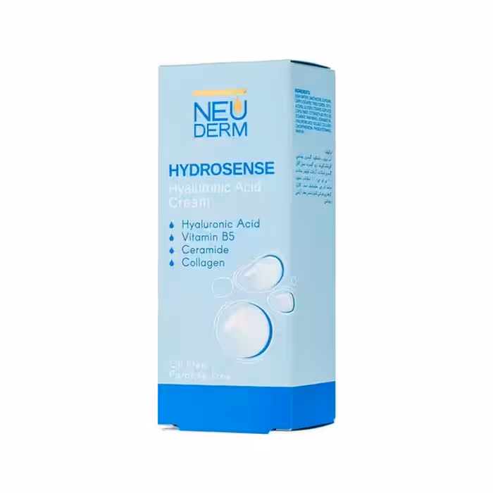 کرم هیالورونیک اسید نئودرم مدل Hydrosense حجم 50 میلی‌لیتر Neuderm