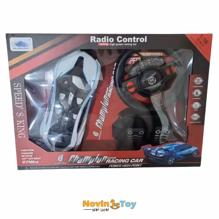 ماشین کنترلی با فرمان و پدال شارژی