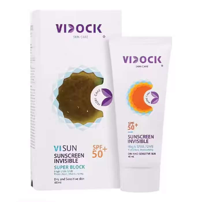 کرم ضد آفتاب بی رنگ خشک و حساس SPF50 ویدک