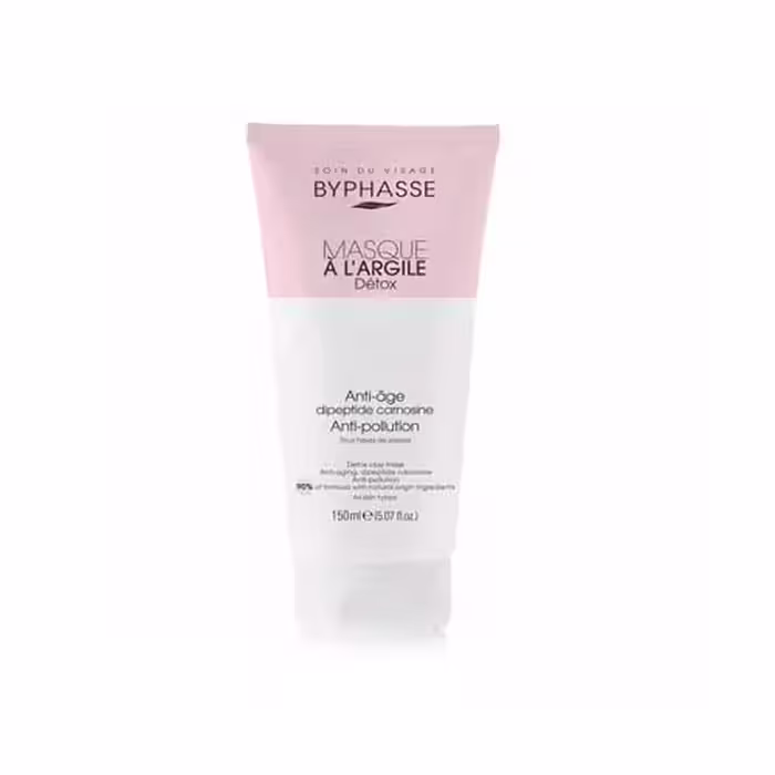 ماسک صورت سم زدا بایفاس مدل خاک رس Byphasse clay mask detox all skin