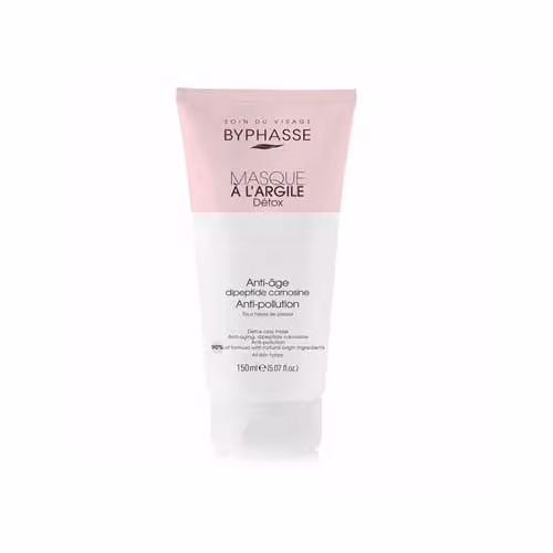 ماسک صورت سم زدا بایفاس مدل خاک رس Byphasse clay mask detox all skin