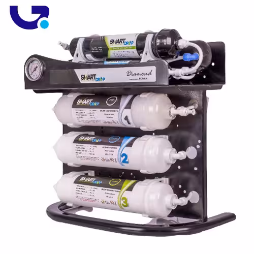 تصفیه آب 6 مرحله ایی اینلاین اسمارت دراپ مدل Diamond شاسی فلزی