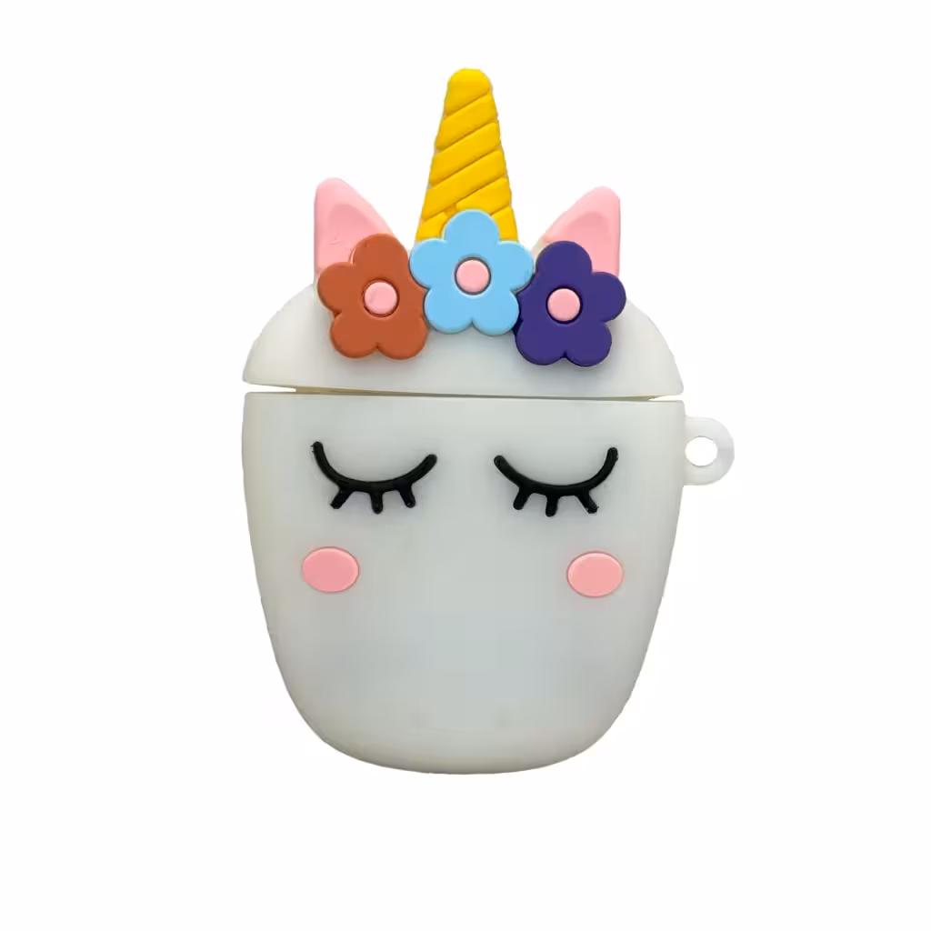 کاور ژله ای سیلیکونی مناسب برای کیس ایرپاد Pro 2 طرح اسب تک شاخ |Silicone gel cover for AirPods Pro 2 case