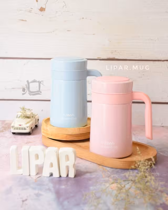 فلاسک دسته دار رنگ پاستیلی