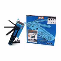 آلن چاقویی 8 عددی ستاره ای بدنه پلاستیکی بی اس مدل BS-HEX-3055