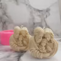 قالب سیلیکونی شمع و مجسمه خانواده 