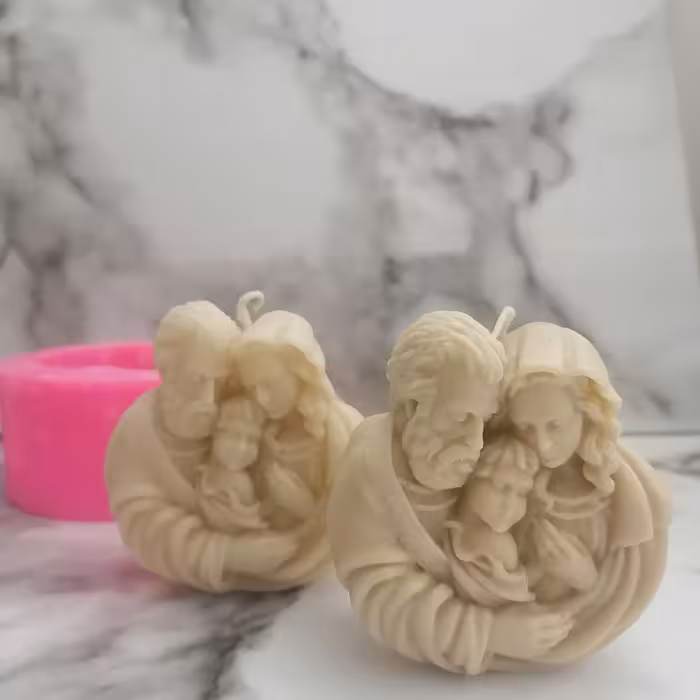 قالب سیلیکونی شمع و مجسمه خانواده 