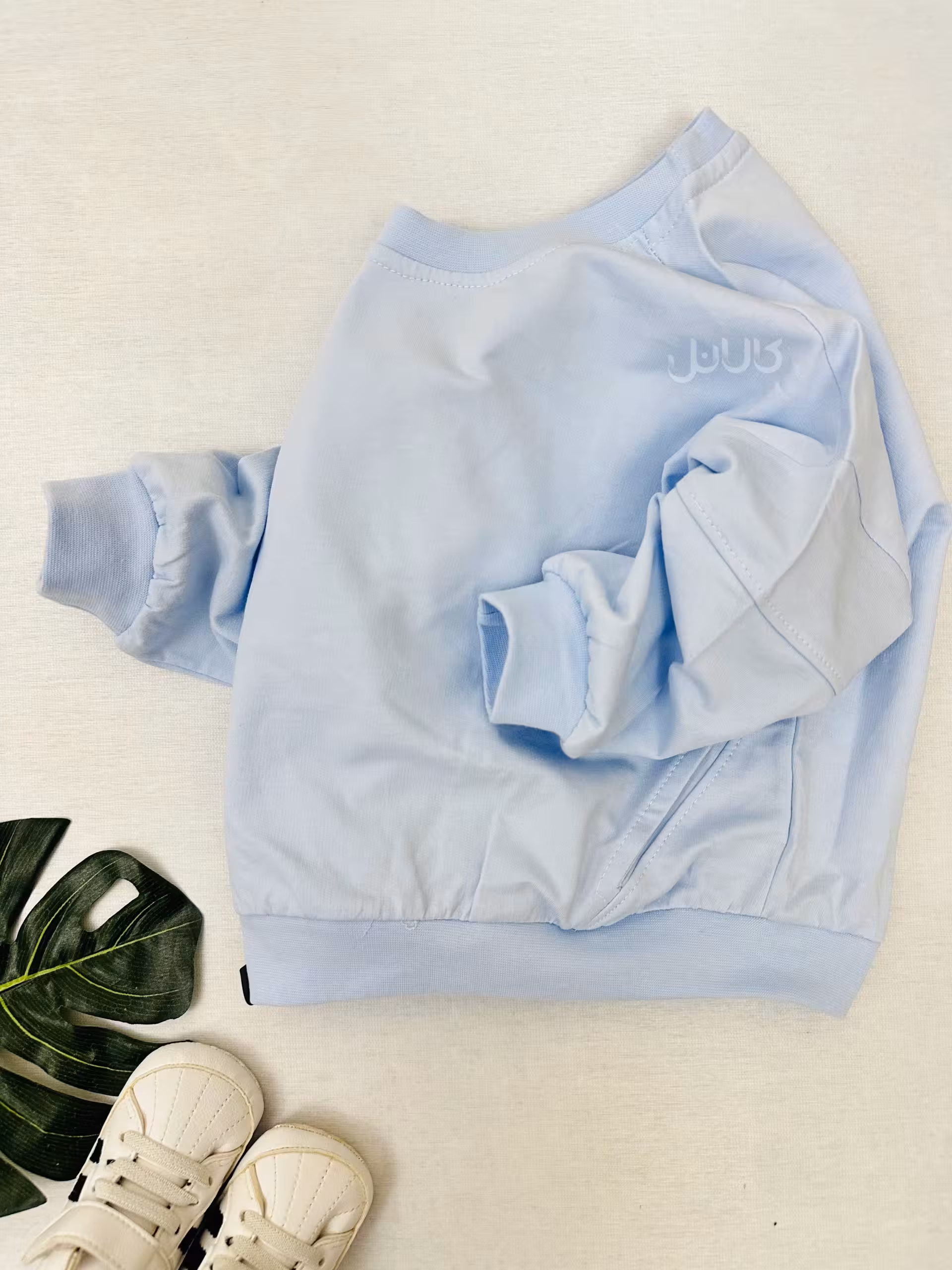 دورس دو نخ لش بچگانه آبی یخی