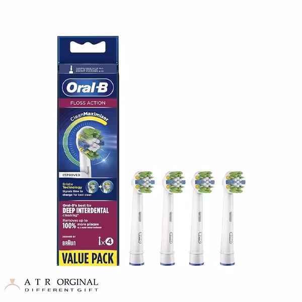 سری یدک مسواک برقی اورال بی مدلFLOSS ACTION بسته 4 عددی