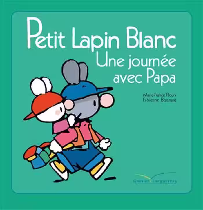 دانلود کتاب Petit lapin blanc Une journee avec papa