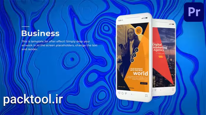 دانلود پروژه پریمیر پرو تیزر تجاری اینستاگرام Business Instagram Ad - پک تول