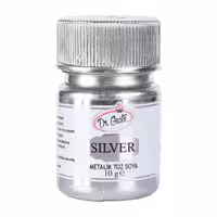 رنگ پودری خوراکی نقره ای دکتر گوستو 10 گرمی