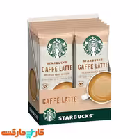 قهوه فوری کافه لاته استارباکس 10 عددی STARBUCKS CAFFE LATTE