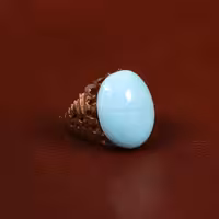 نگین فیروزه عجمی کد 29847 - جواهری مشاهیر