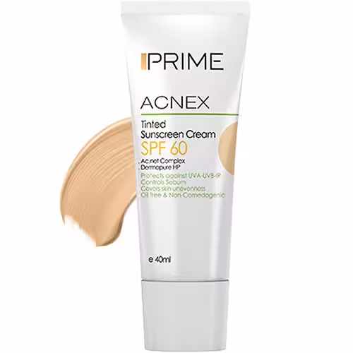 کرم ضد آفتاب رنگی پریم مدل ACENEX با SPF60 – بژ روشن