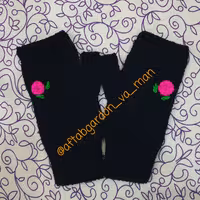 دستکش بافتنی گلدوزی شده بدون انگشت