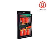 ست پیچ گوشتی عایق برق 7 تایی قرمز - زرد تاپ تول مدل GFE-0701