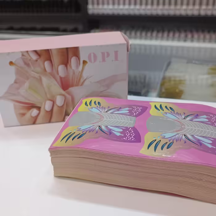 فرمر کاغذی پروانه ای کرمی صورتی رول 300 تایی کوچک OPI