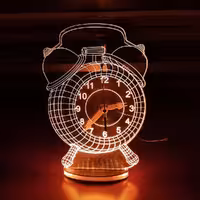 ساعت و چراغ خواب طرح ساعت کوکی