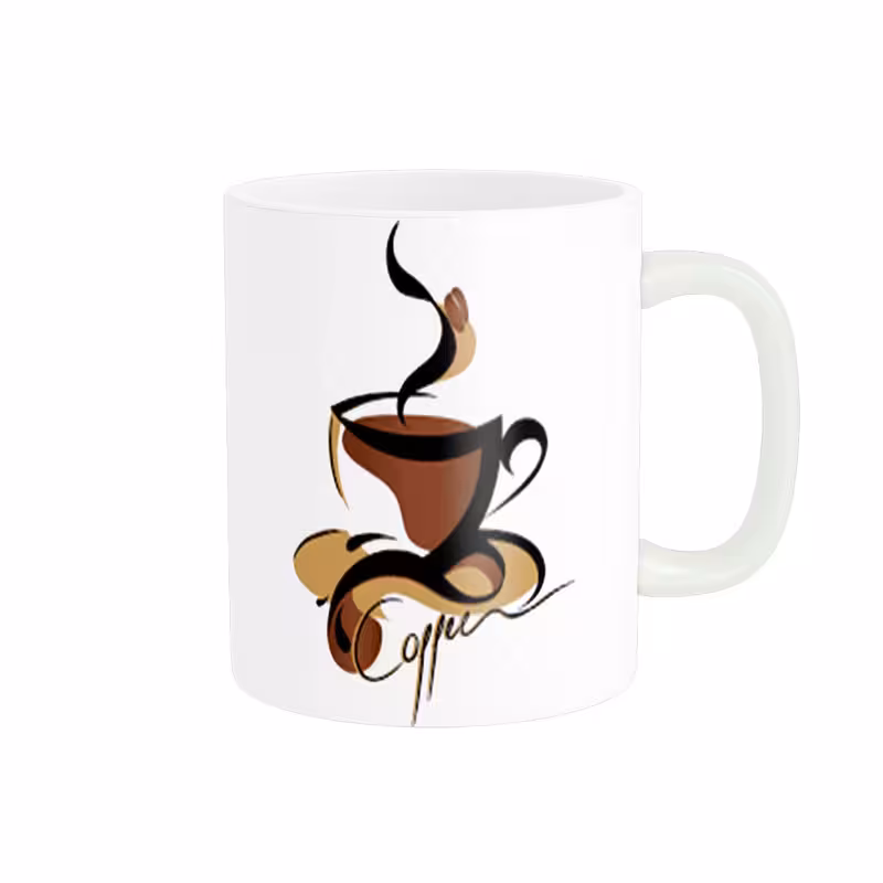 ماگ پادآفرین طرح چای و قهوه کد 0071