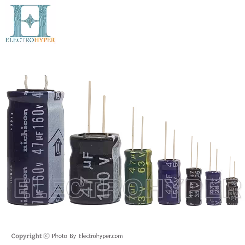 خازن الکترولیت 47 میکروفاراد