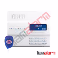 کنسول بی‌سیم 64 زون و 2 پارتیشن پارادوکس مدل MG6250 به‌همراه ریموت‌کنترل REM1