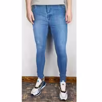 شلوار جین جذب مردانه آبی DENIM کد 30054