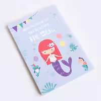 دفتر خط دار طرح پری دریایی بنفش کیچ بوک (KITSCH BOOK)