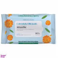 دستمال مرطوب پاک کننده دست و صورت بیول (Biol) مدل روشن کننده بسته 10 عددی