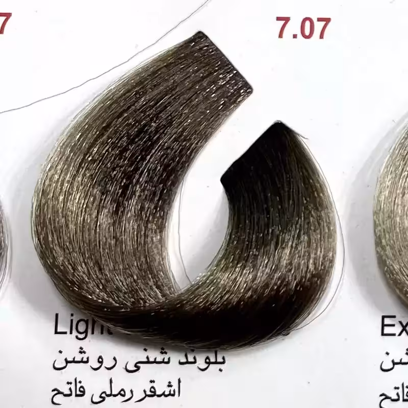 بلوند شنی روشن 7.07 ،رنگ مو کم آمونیاک پیلون ویک عدد اکسیدان | amazonchi