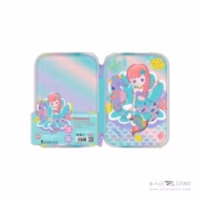 جامدادی تک زیپ هارد باکس وست پری دریایی کدU2109A-5