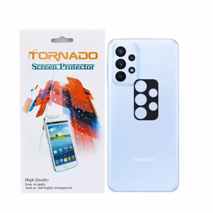 محافظ لنز دوربین قابدار مدل TORNADO مناسب موبایل Galaxy A23 بسته 40 عددی