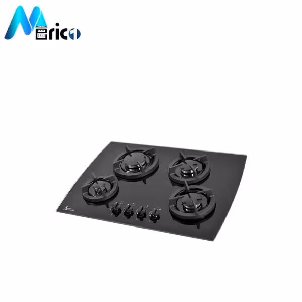 گاز رومیزی اخوان کد GI6 چهار شعله شیشه مشکی