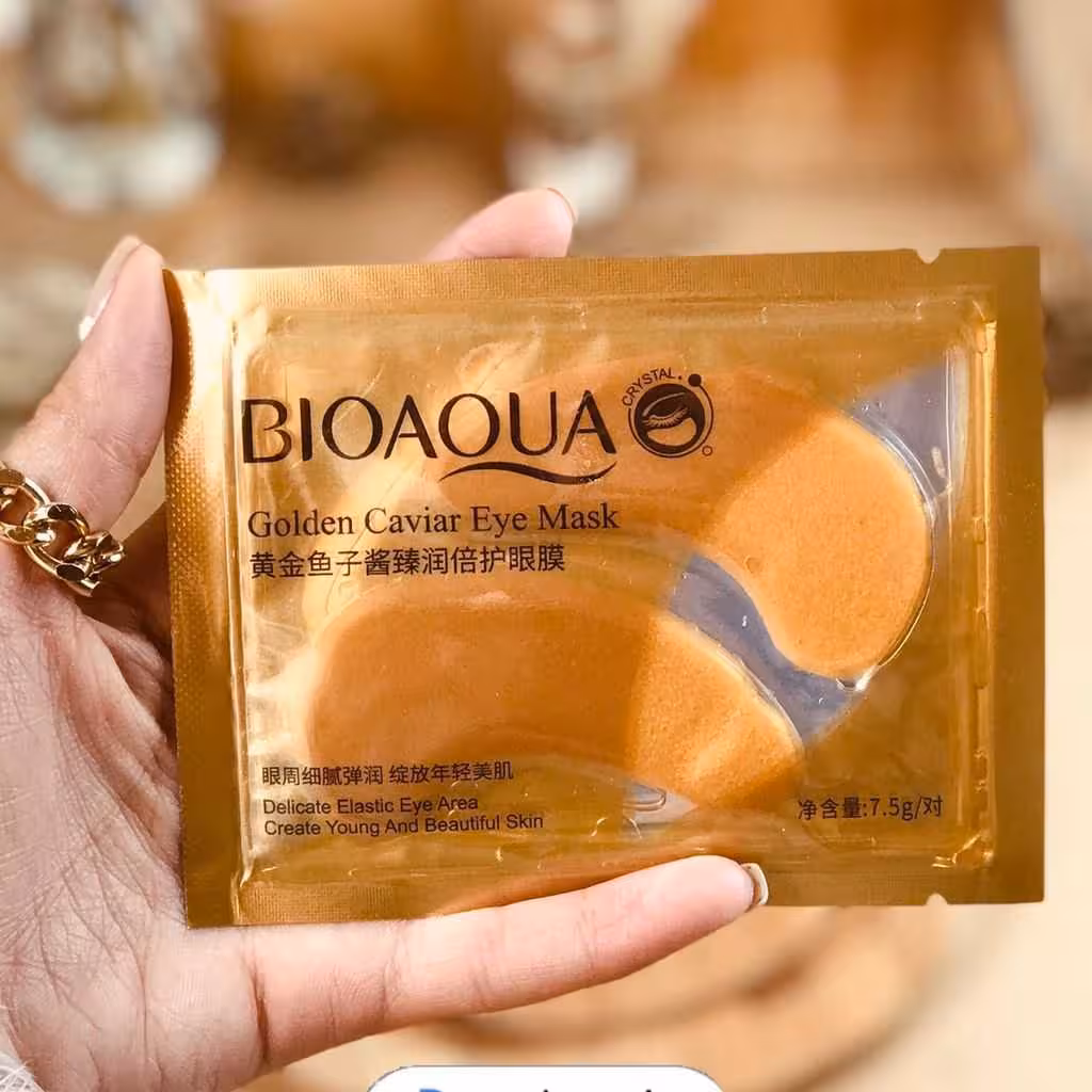 پچ زیر چشم ورقه ای طلا بیوآکوا BIOAQUA عصاره خالص هیالورونیک اسید