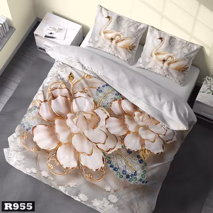 روتختی طرح گل و قو کد R955