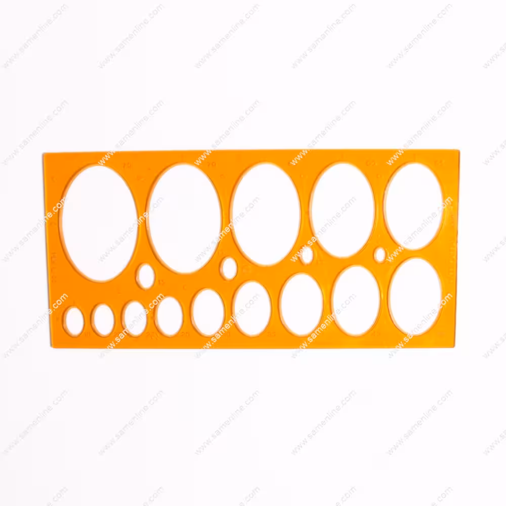 شابلون بیضی ( ایزومتریک ) پارسی رسام