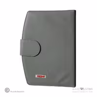 دفتر کلاسور26حلقه100برگ قفل فلز(مگنتی) هیرو چرم حلالی کدFB59