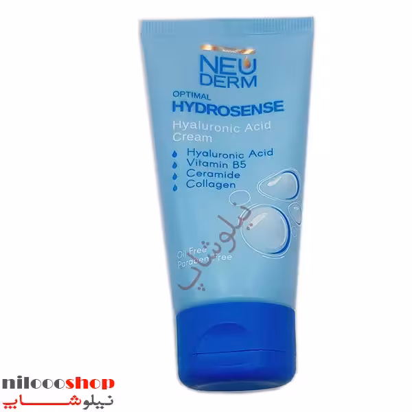 کرم آبرسان تیوبی نئودرم مدل اپتیمال هیدروسنس هیالورونیک اسید حجم 50 میلی لیتر