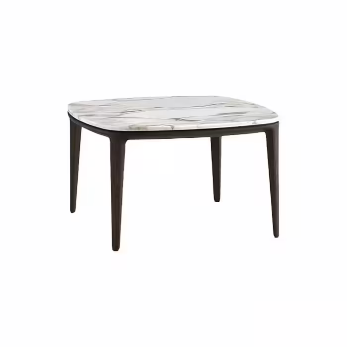 میز مربع صفحه سنگ پایه چوبی نظری مدل Dining(2)