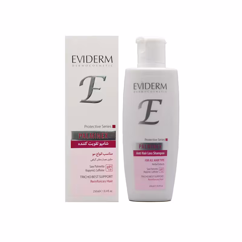 شامپو ضد ریزش پالمینکس اویدرم Eviderm Palminex Shampoo